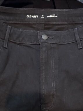 Old Navy Black High-Rise Wide Leg Pants